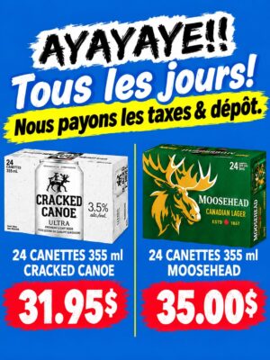 Promo Ayayaye moosehead 24cans